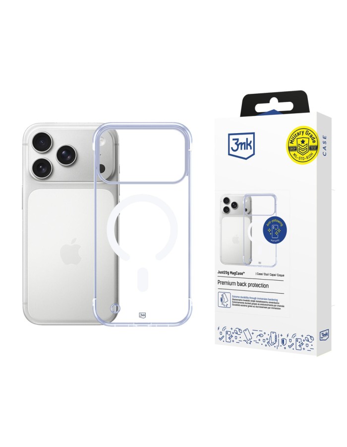 3mk Just20g MagCase for iPhone 17 Pro - transparent
