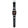 Karl Lagerfeld 3D Rubber Karl&amp;amp;Choupette Heads strap for Apple Watch 38/40/41mm - black