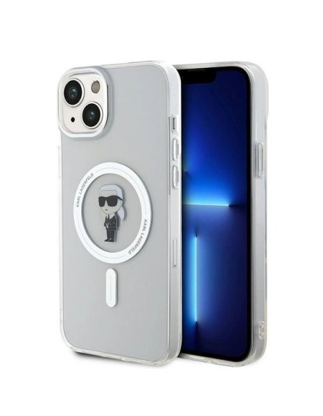 Karl Lagerfeld IML Ikonik MagSafe case for iPhone 15 Plus - transparent