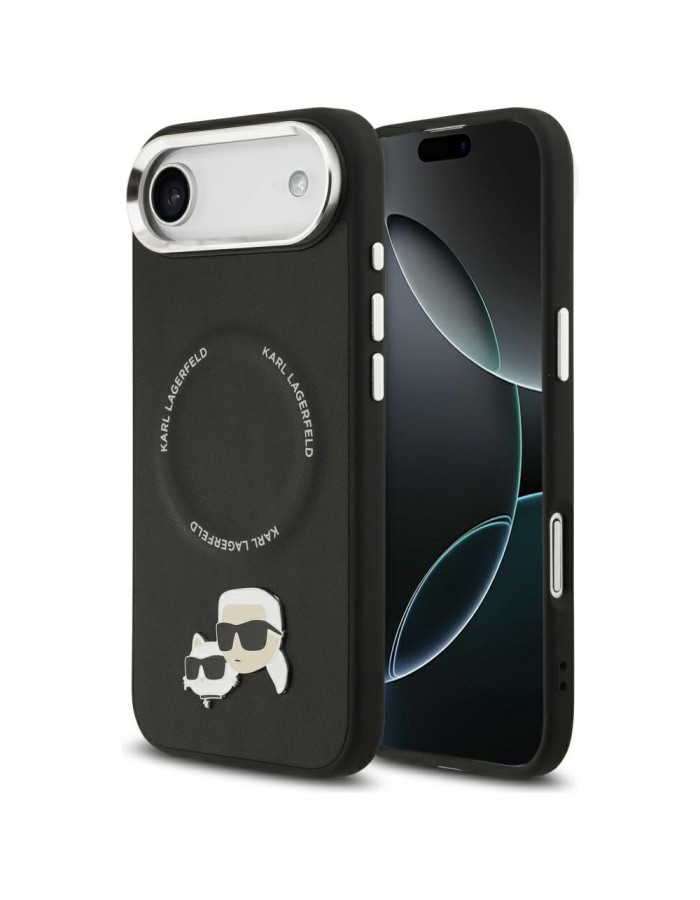 Karl Lagerfeld Karl &amp;amp; Choupette Pins MagSafe Case for iPhone Air - Black