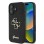 Guess Fixed Glitter Big 4G case for iPhone 16 - black