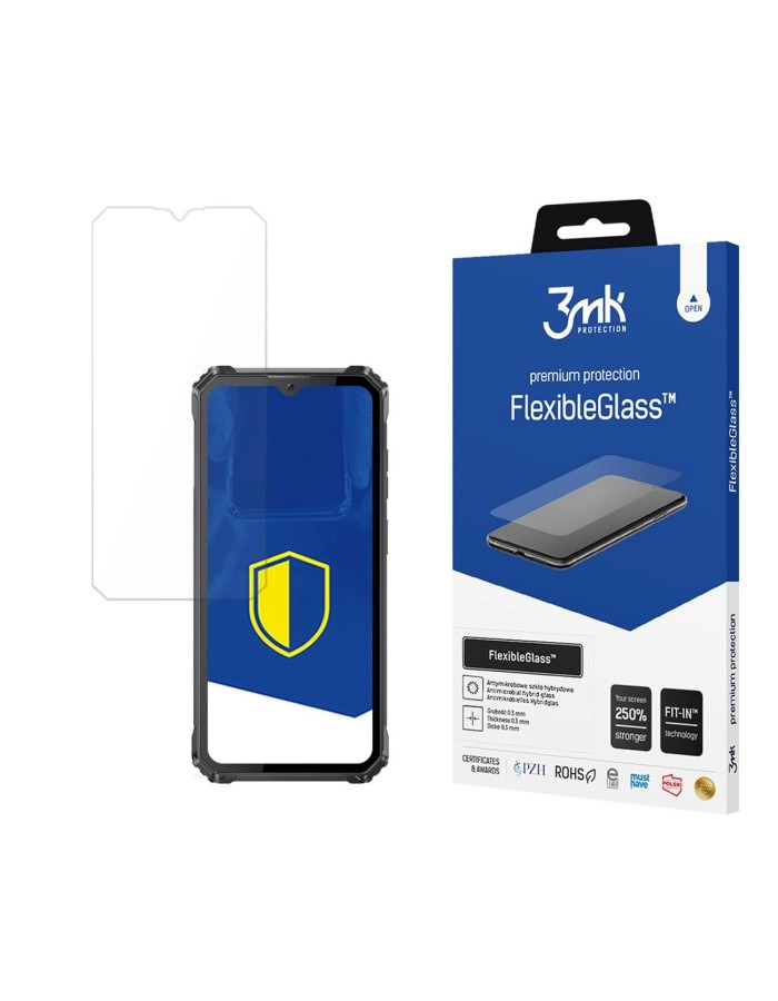 Tempered glass 3mk FlexibleGlass for Oukitel WP28 Tempered glass 3mk FlexibleGlass for Oukitel WP28