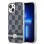 DKNY IML Checkered Mono Pattern &amp;amp; Printed Stripes MagSafe Case for iPhone 15/14/13 - Black