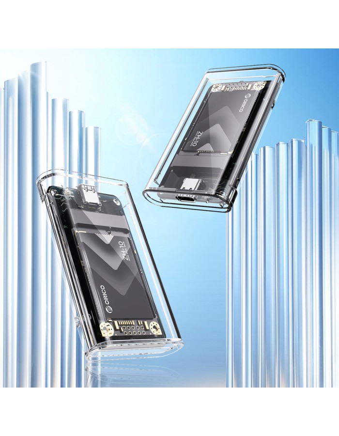 Orico TC10-MS MSATA USB-C 3.2 5Gb/s Disk Cartridge - Transparent Orico TC10-MS MSATA USB-C 3.2 5Gb/s Disk Cartridge - Transparent