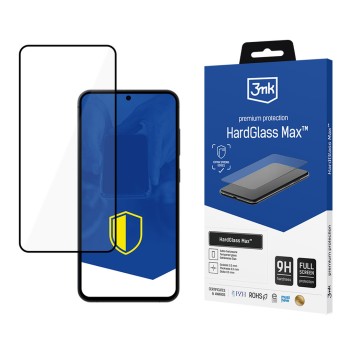 Reinforced full-screen tempered glass 3mk HardGlass Max Black for Samsung Galaxy S25+ Reinforced full-screen tempered glass 3mk HardGlass Max Black for Samsung Galaxy S25+