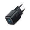 Joyroom JR-TG7 33W USB-A + USB-C Wall Charger - Black Joyroom JR-TG7 33W USB-A + USB-C Wall Charger - Black