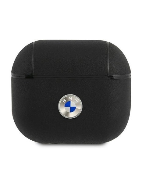 BMW Genuine Leather Silver Logo Case for AirPods 3 - Black BMW Genuine Leather Silver Logo Case for AirPods 3 - Black