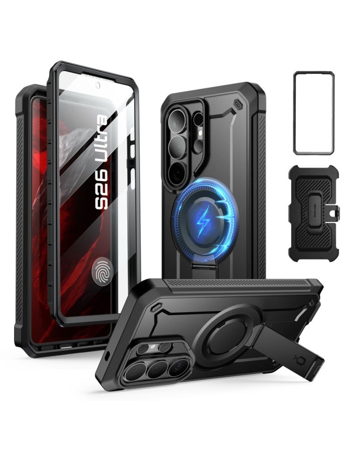 Supcase Unicorn Beetle Pro Mag MagSafe 2-set Case for Samsung Galaxy S26 Ultra - Black