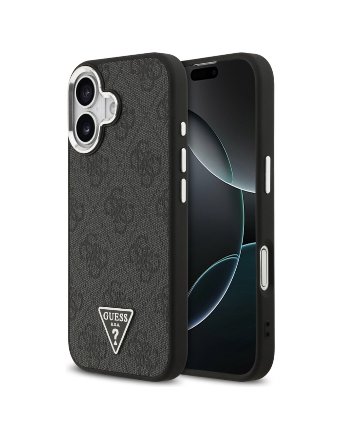 Guess 4G Triangle Logo MagSafe case for iPhone 17 - black