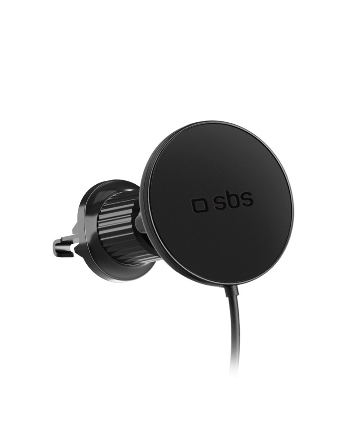 Smartphone holder with infusion charger SBS TESUPPMAG15WVENT compatible with MagSafe - black Smartphone holder with infusion charger SBS TESUPPMAG15WVENT compatible with MagSafe - black