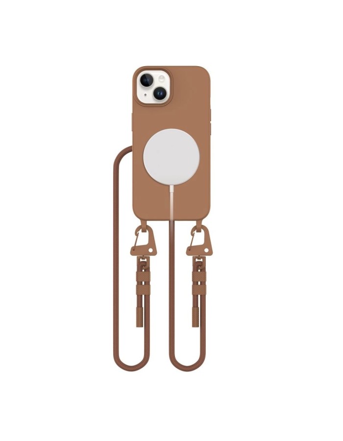 Tech-Protect MagNecklace MagSafe iPhone 13 Case - Brown Tech-Protect MagNecklace MagSafe iPhone 13 Case - Brown