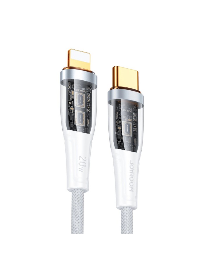Joyroom Star-Cloud Series A3 USB-C / Lightning Cable 20W 1.2m with Smart Switch - White Joyroom Star-Cloud Series A3 USB-C / Lightning Cable 20W 1.2m with Smart Switch - White