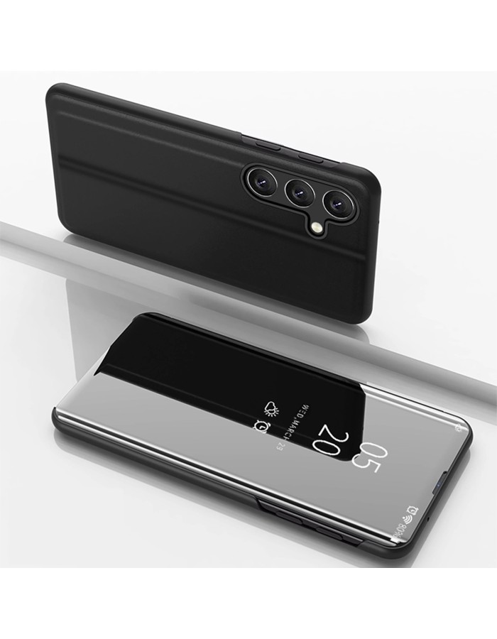 Clear View Case for Samsung Galaxy A36 Cover with Flip - Black Clear View Case for Samsung Galaxy A36 Cover with Flip - Black
