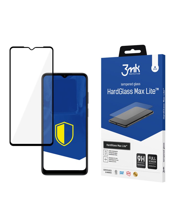 Motorola Moto E22 - 3mk HardGlass Max Lite™ Motorola Moto E22 - 3mk HardGlass Max Lite™