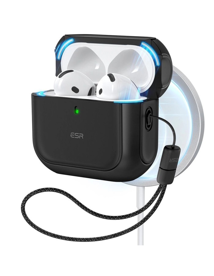 ESR Orbit Halolock MagSafe case for Apple AirPods 4 - black ESR Orbit Halolock MagSafe case for Apple AirPods 4 - black