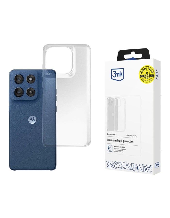 3mk Armor Case for Motorola Moto Edge 60 / 60 Fusion - Transparent
