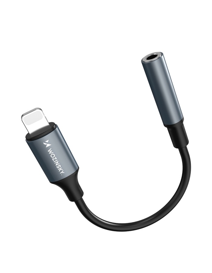 Wozinsky WALJ-01 Lightning adapter - 3.5mm mini jack - black Wozinsky WALJ-01 Lightning adapter - 3.5mm mini jack - black