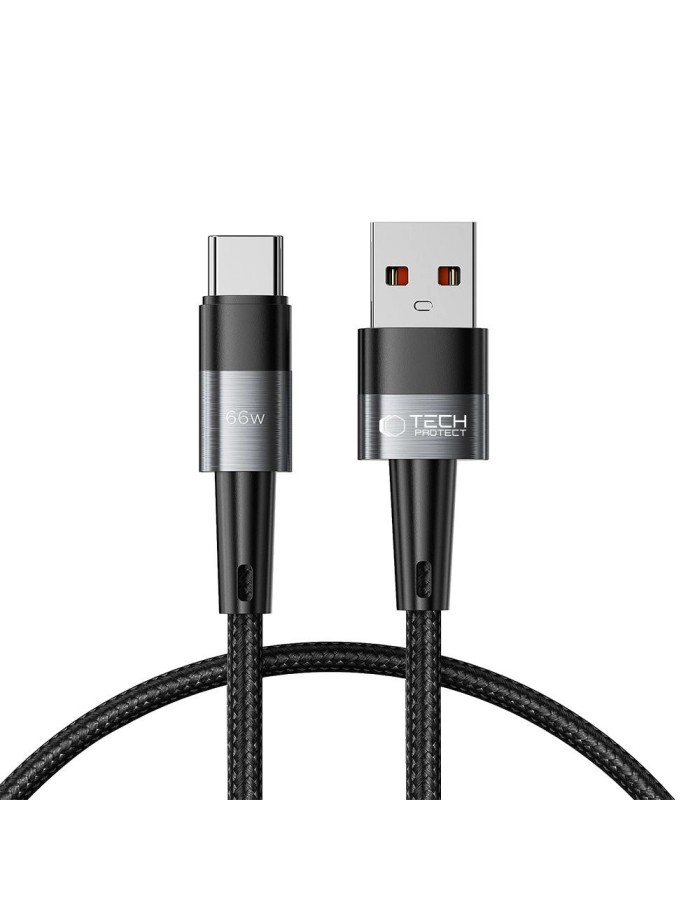 Tech-Protect UltraBoost USB-C / USB-A Cable 66W 6A 0.25m - Gray