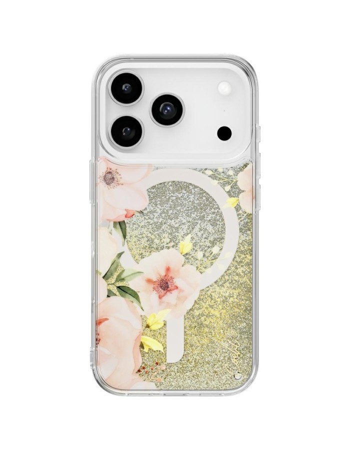 Uniq Coehl Fleurette Magnetic Charging Case for iPhone 17 Pro - Transparent