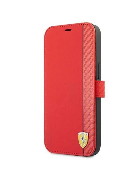 Ferrari FESAXFLBKP13SRE iPhone 13 mini 5.4" red/red book On Track Carbon Stripe Ferrari FESAXFLBKP13SRE iPhone 13 mini 5.4" red/red book On Track Carbon Stripe