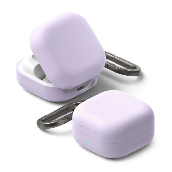 Ringke Silicone Case for Samsung Galaxy Buds 4 / 4 Pro - Purple Ringke Silicone Case for Samsung Galaxy Buds 4 / 4 Pro - Purple