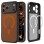 Spigen Ultra Hybrid MagSafe Case for iPhone 17 Pro - Black and Orange