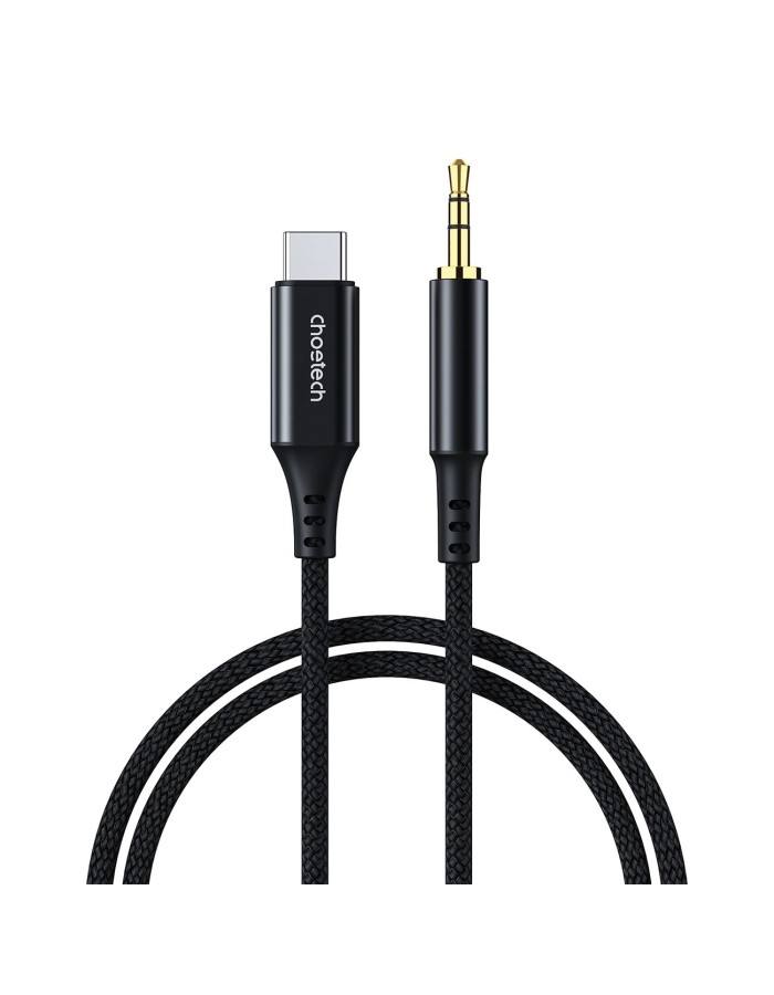 Choetech AUX006 USB-C / mini jack 3.5mm cable 1 m - black