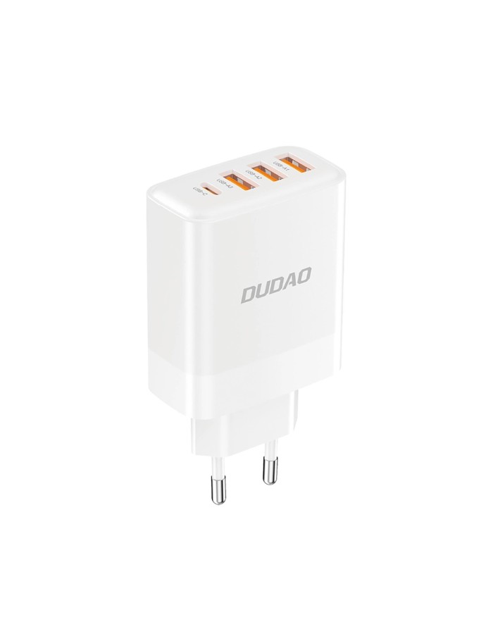 Dudao A5HEU network charger 3x USB-A 1x USB-C PD20W - white