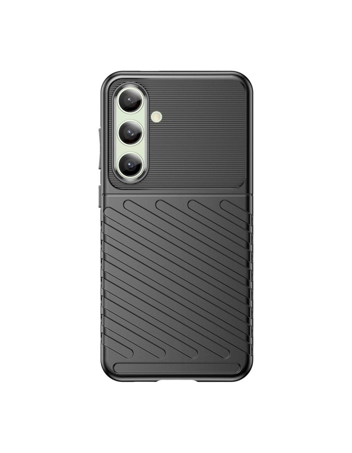 Thunder Case for Samsung Galaxy S24 FE Silicone Armored Cover - Black Thunder Case for Samsung Galaxy S24 FE Silicone Armored Cover - Black