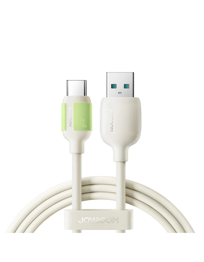 Joyroom S-A53 3A USB-A - USB-C Cable with Fluorescent Tip 2m - Beige