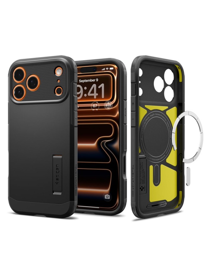 Spigen Tough Armor "T" MagSafe case for iPhone 17 Pro Max - black