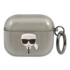 Karl Lagerfeld Glitter Karl&amp;#39;s Head Case for AirPods 3 - Black