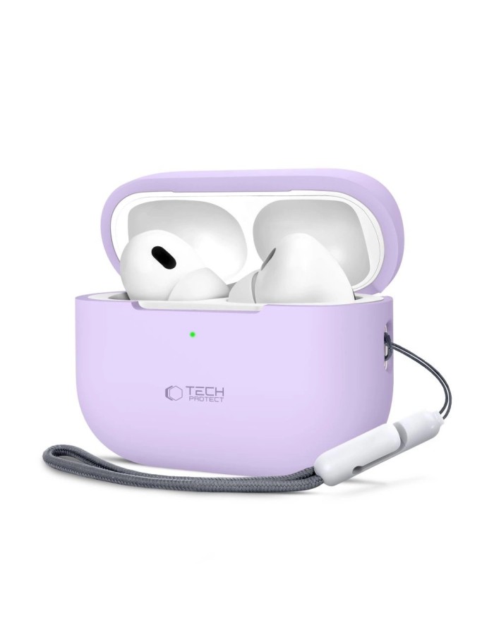 Tech-Protect Silicone Case for Apple AirPods Pro 1 / 2 - Purple Tech-Protect Silicone Case for Apple AirPods Pro 1 / 2 - Purple