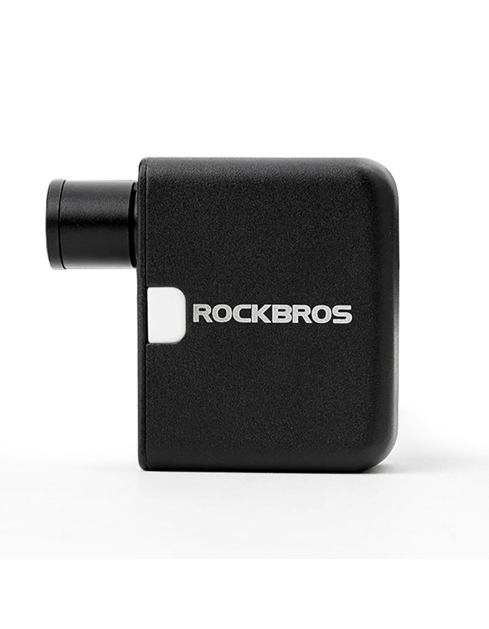 Rockbros 42320008001 Mini Electric Bicycle Pump for Schrader / Presta Valves 100PSI - Black