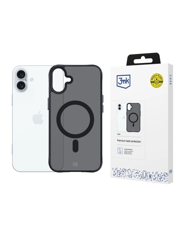 3mk Smoke MagCase with MagSafe for iPhone 16 Plus - semi-transparent