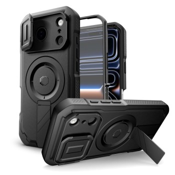Tech-Protect Kevlar MagSafe case for iPhone 17 Pro - black Tech-Protect Kevlar MagSafe case for iPhone 17 Pro - black