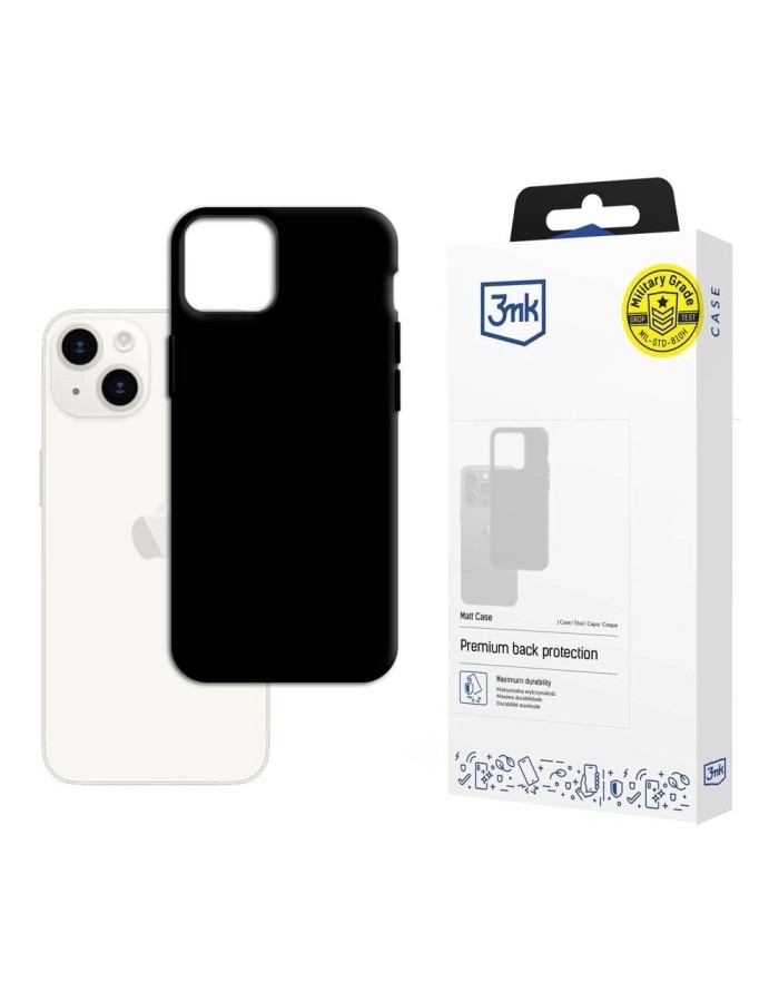 Apple iPhone 15 Plus - 3mk Matt Case black Apple iPhone 15 Plus - 3mk Matt Case black