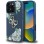 Guess Grained Roses Big 4G logo case for iPhone 16 Pro Max - blue