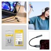 Wozinsky WALJ-01 Lightning adapter - 3.5mm mini jack - black Wozinsky WALJ-01 Lightning adapter - 3.5mm mini jack - black