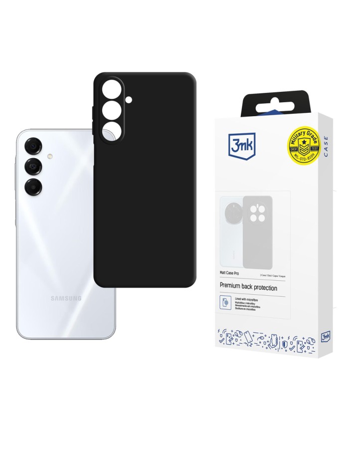 3mk Matt Case Pro for Samsung Galaxy A17 5G - Matte Black