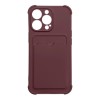 Card Armor Case Pouch Cover for iPhone 12 Pro Max Card Wallet Silicone Air Bag Armor Case Raspberry Card Armor Case Pouch Cover for iPhone 12 Pro Max Card Wallet Silicone Air Bag Armor Case Raspberry