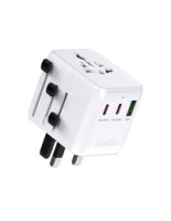 SBS Travel Adapter 2xUSB-C 1xUSB-A Universal - White SBS Travel Adapter 2xUSB-C 1xUSB-A Universal - White