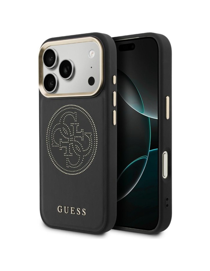 Guess Perforated 4G MagSafe case for iPhone 17 Pro Max - black