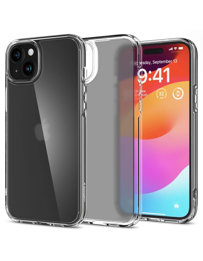Spigen Ultra Hybrid Case for iPhone 15 Plus - Clear Matte