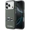 Karl Lagerfeld IML Karl &amp;amp; Choupette Peekaboo Logo MagSafe Case for iPhone 17 Pro - Black