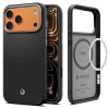 Spigen Enzo Aramid "T" MagSafe Case for iPhone 17 Pro - Black and Silver