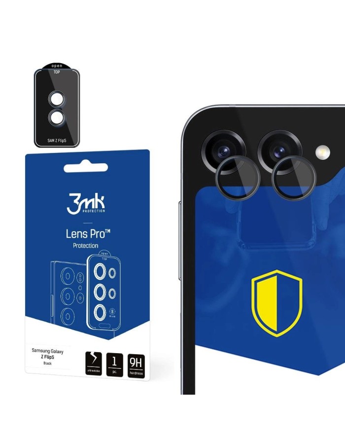 Samsung Galaxy Z Flip 5 - 3mk Lens Protection Pro Black Samsung Galaxy Z Flip 5 - 3mk Lens Protection Pro Black