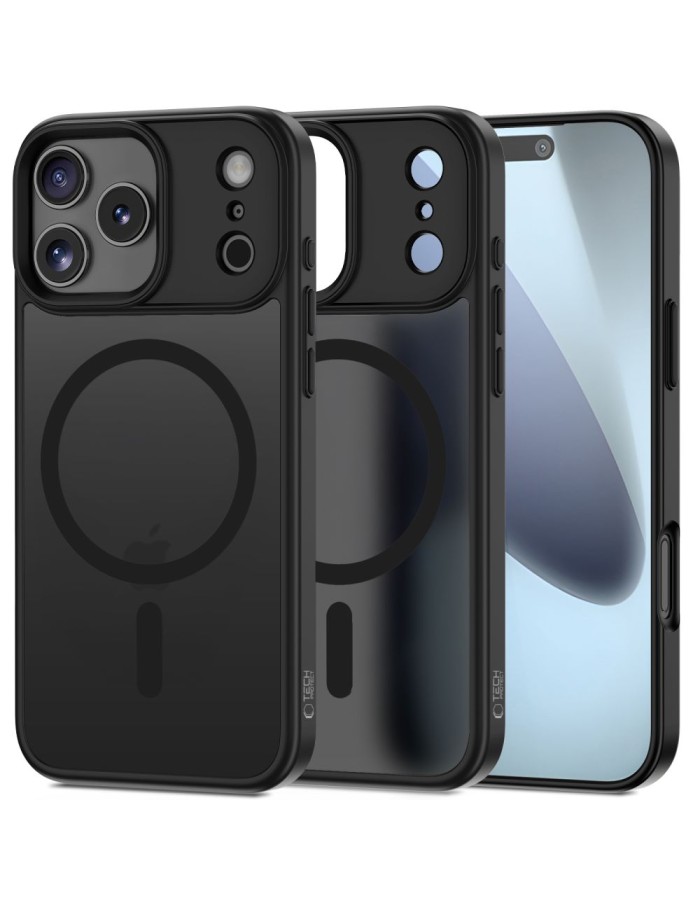 Tech-Protect Matt MagSafe Case for iPhone 17 Pro - Matte Black Tech-Protect Matt MagSafe Case for iPhone 17 Pro - Matte Black