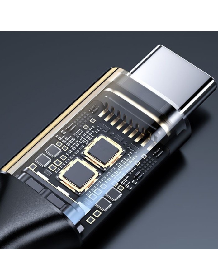 Wozinsky WACM-01 USB-C Adapter - 3.5mm Mini Jack - Black