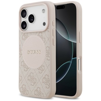 Guess 4G Circle Classic Logo MagSafe Case for iPhone 17 Pro - Pink
